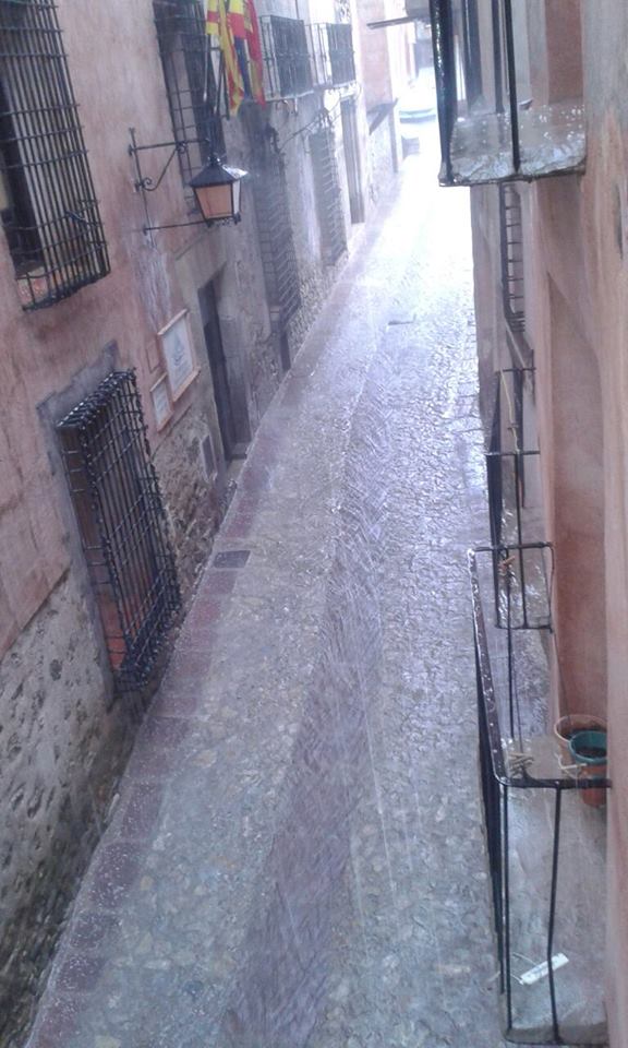 Tormenta sobre #Albarracín