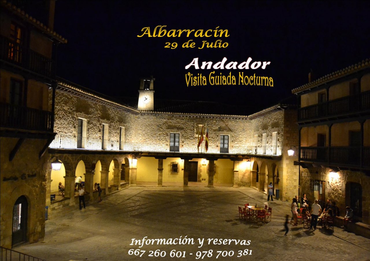 #29deJulio #FelizMiercoles #VisitaGuiada #Albarracin #Nocturno