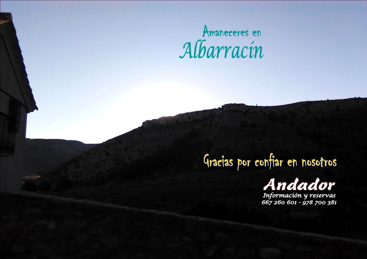 #FelizViernes en los #amaneceres de #Albarracin