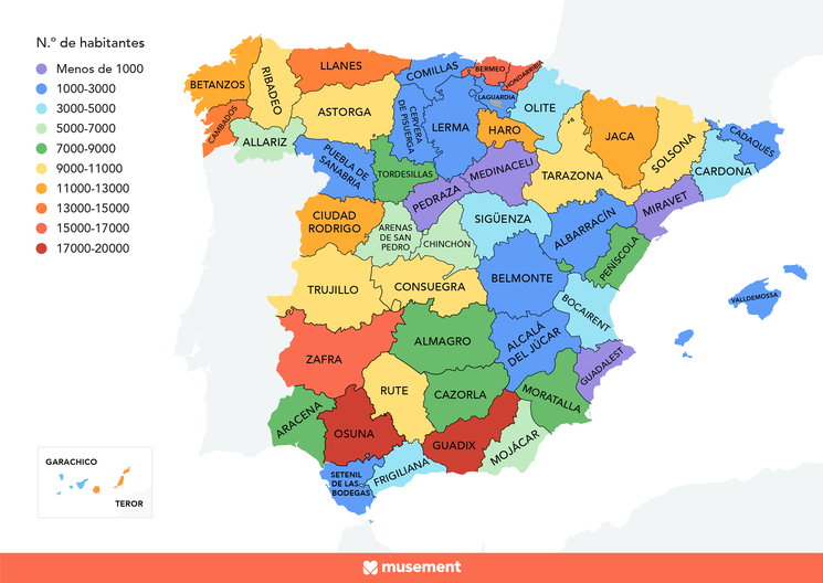 Traveler.es: El mapa del pueblo más popular de cada provincia de España